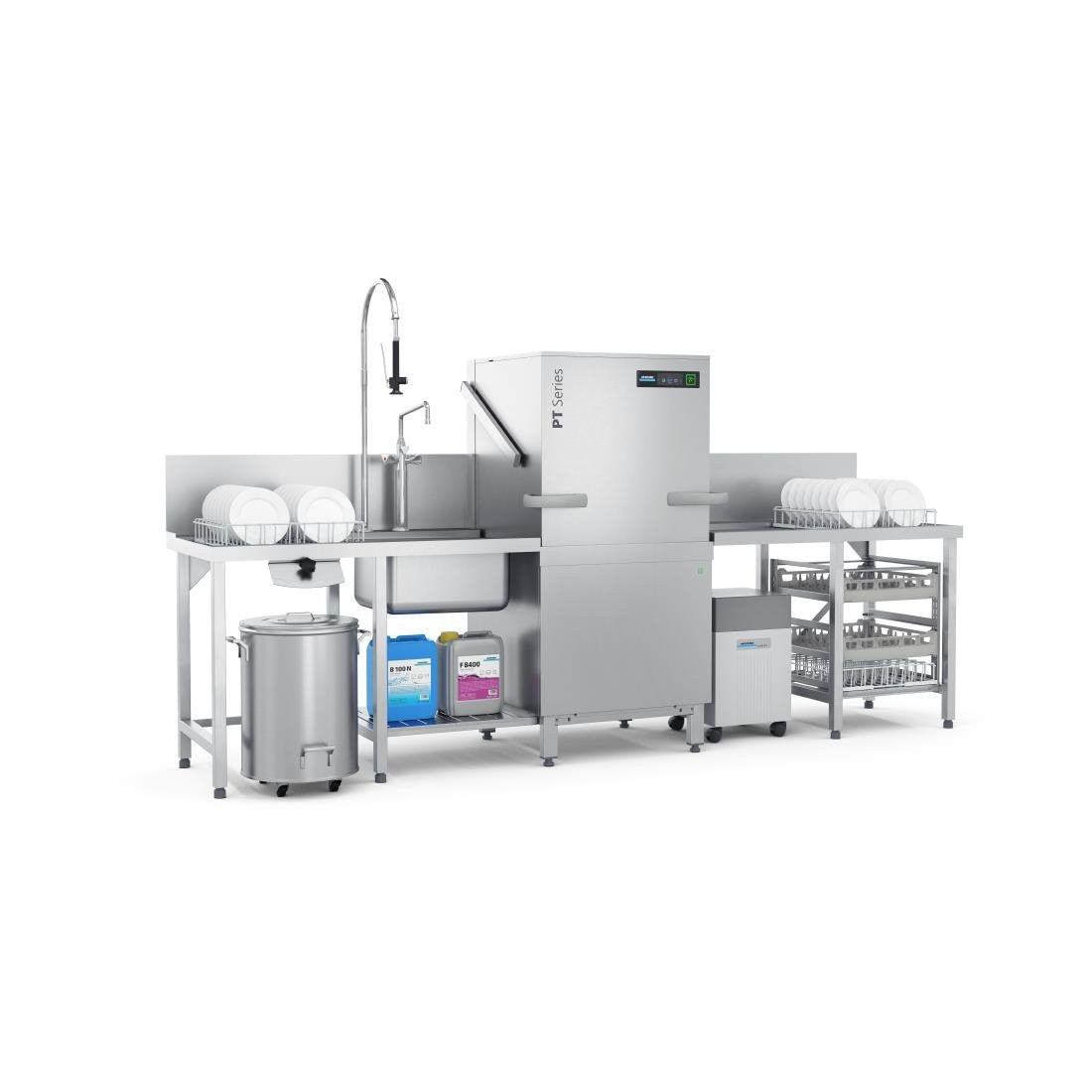 Winterhalter Pass Through Dishwasher PT-L Energy+ with Water Softener and IDD FT535