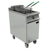 Falcon Dominator Plus Twin Basket Fryer with Fryer Angel on Castors FW760
