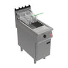 Falcon F900 Twin Basket Fryer with Filtration & Fryer Angel on Feet Propane Gas FW774-P