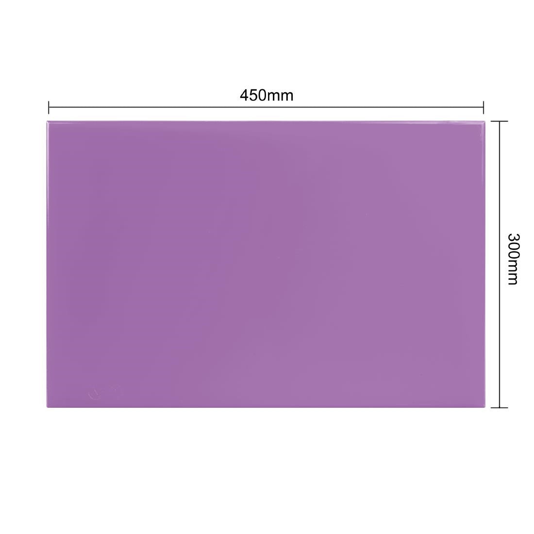 Hygiplas Anti-bacterial High Density Chopping Board Purple - 450x300x10mm FX105