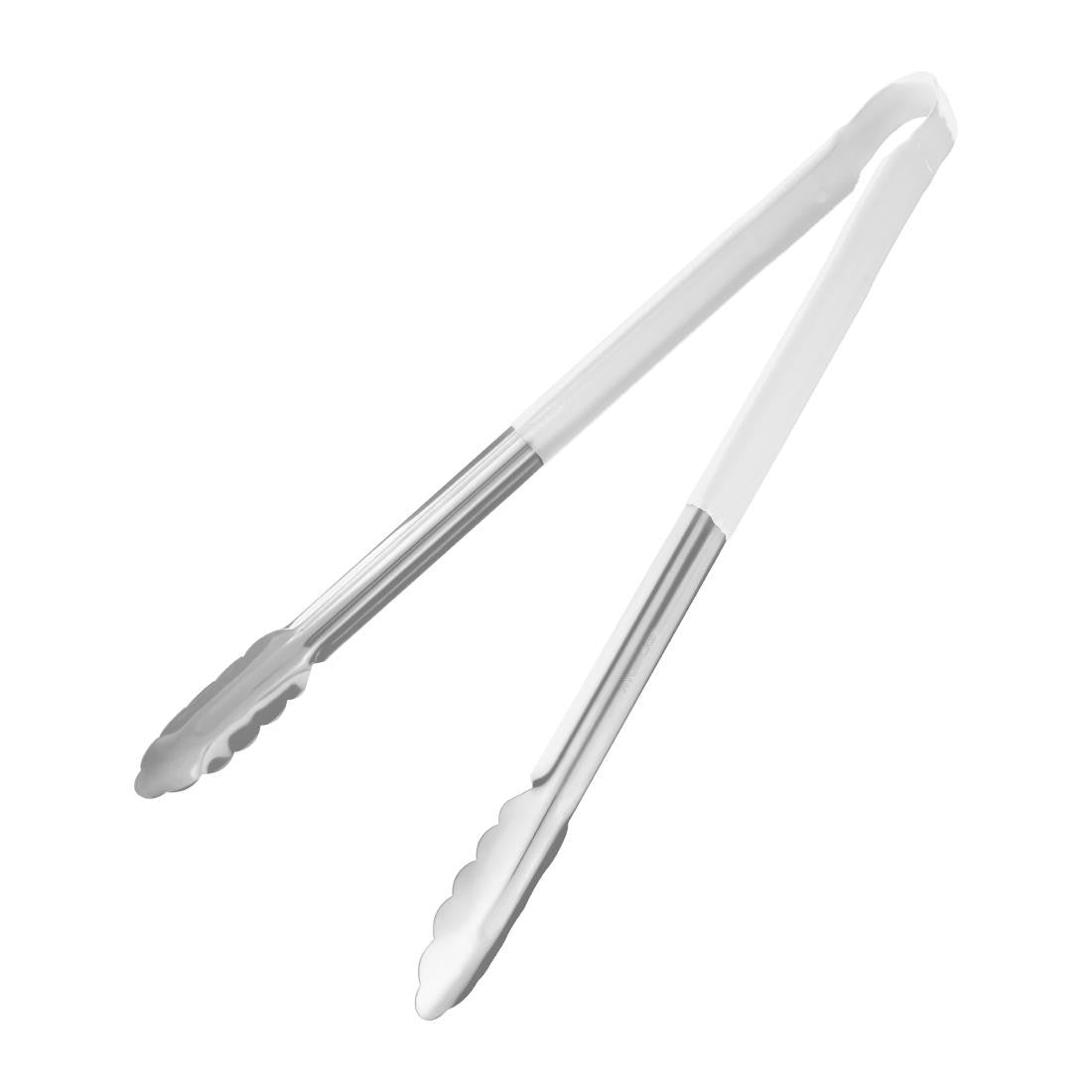 Hygiplas Colour Coded White Serving Tong 405mm FX131