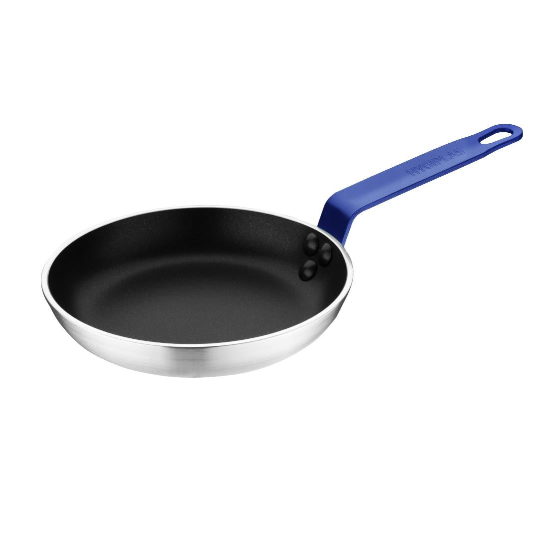 Hygiplas Non-Stick Teflon Aluminium Platinum Plus Frying Pan with Blue Handle 200mm FX134