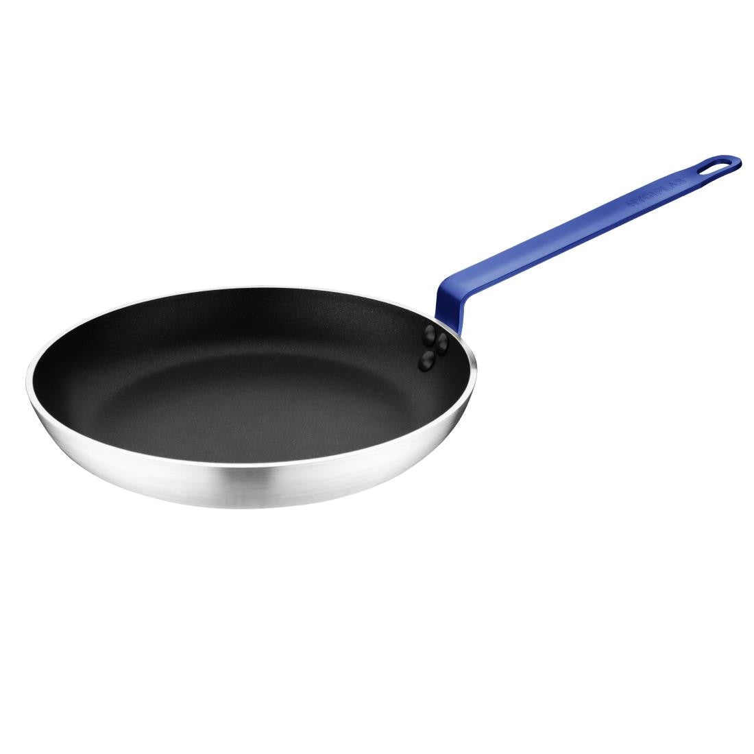 Hygiplas Non-Stick Teflon Aluminium Platinum Plus Frying Pan with Blue Handle 280mm FX136