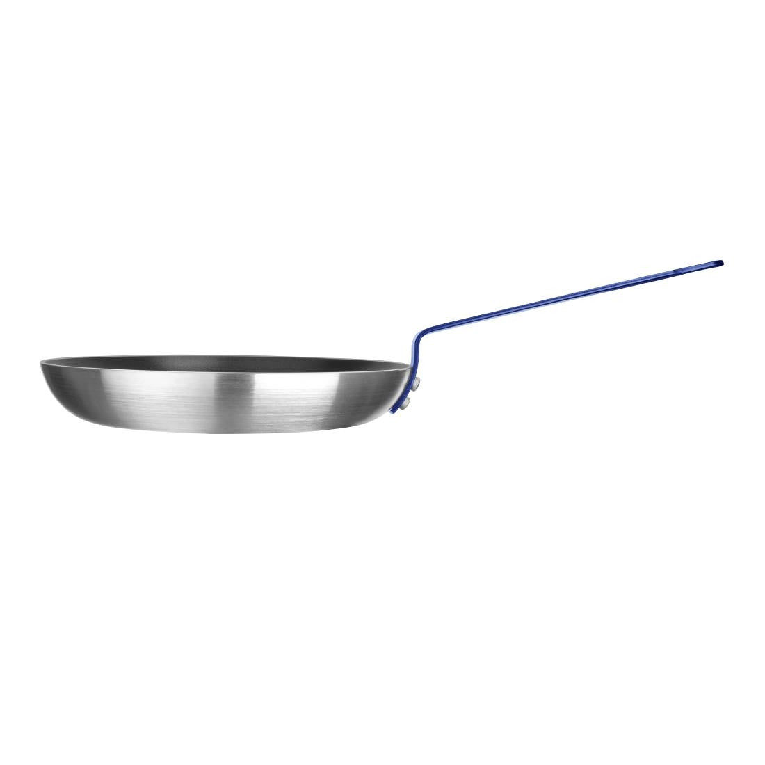 Hygiplas Non-Stick Teflon Aluminium Platinum Plus Frying Pan with Blue Handle 280mm FX136