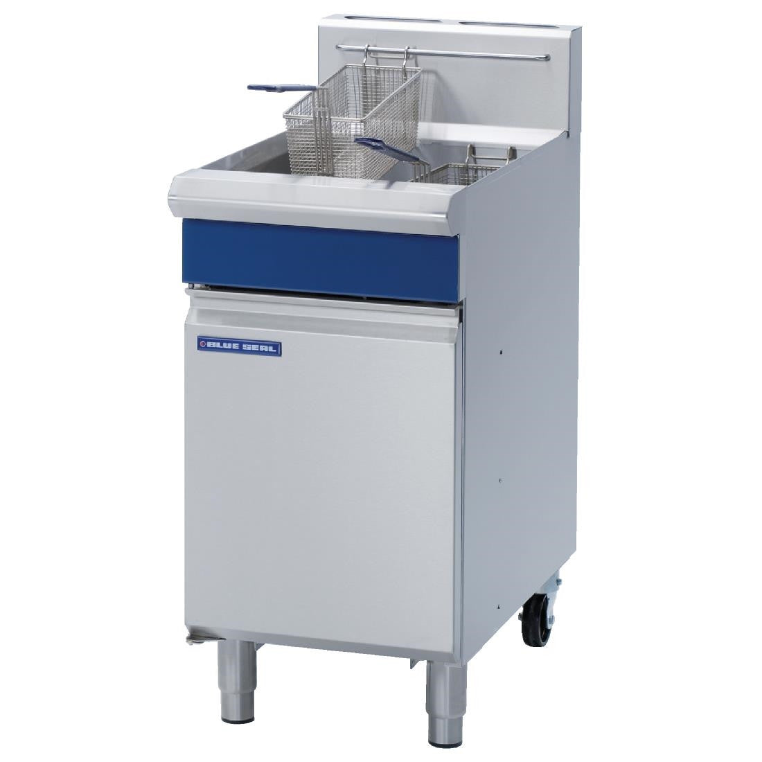 Blue Seal Single Tank Twin Basket Free Standing Propane Gas Fryer GT45 G038-P