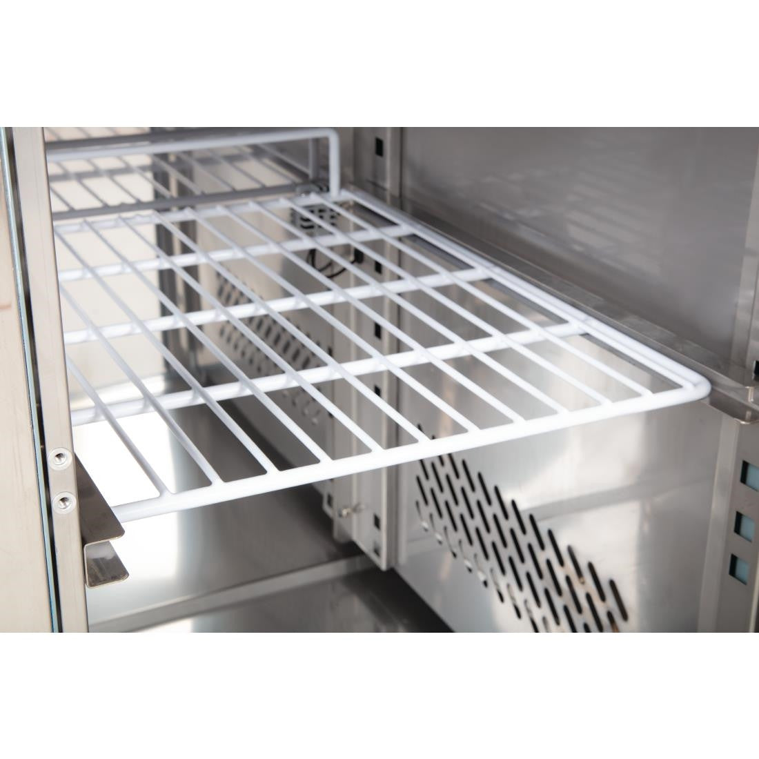 Polar U-Series 2 Door and 2 Drawer Counter Fridge 417Ltr GD874