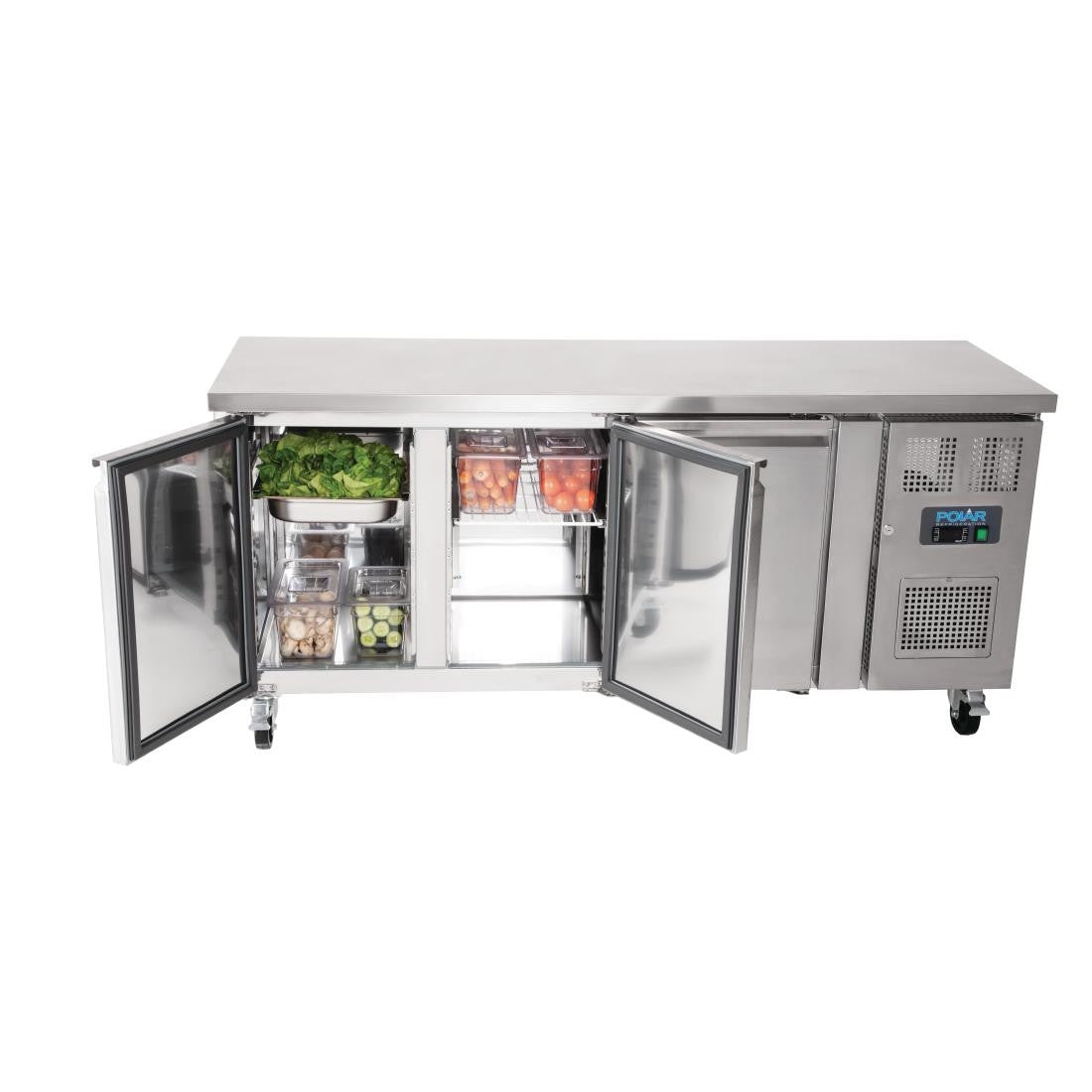 Polar U-Series Triple Door Counter Fridge 339Ltr G378