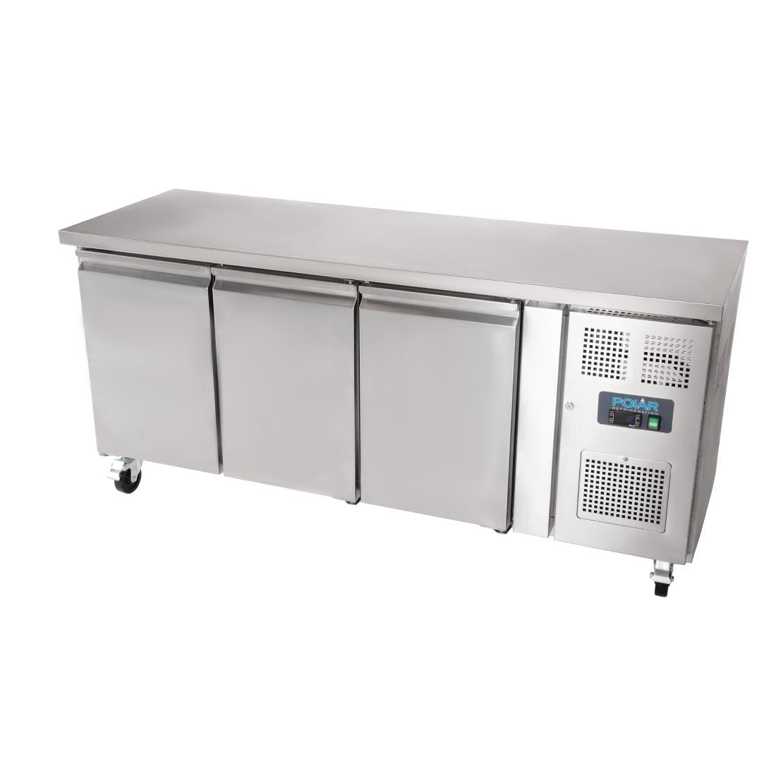 Polar U-Series Triple Door Counter Fridge 339Ltr G378
