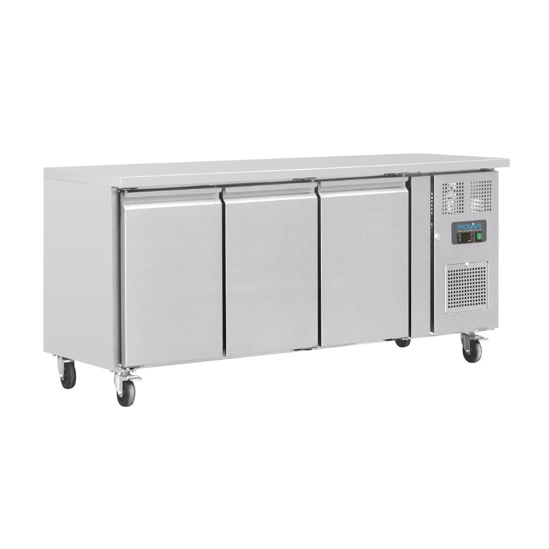 Polar U-Series Triple Door Counter Fridge 339Ltr G378