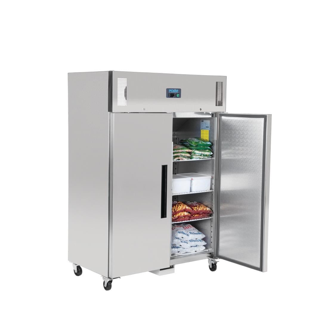 Polar G-Series Upright Double Door Freezer 1200Ltr G595