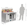 Polar G-Series Pizza Prep Counter Fridge 390Ltr G605