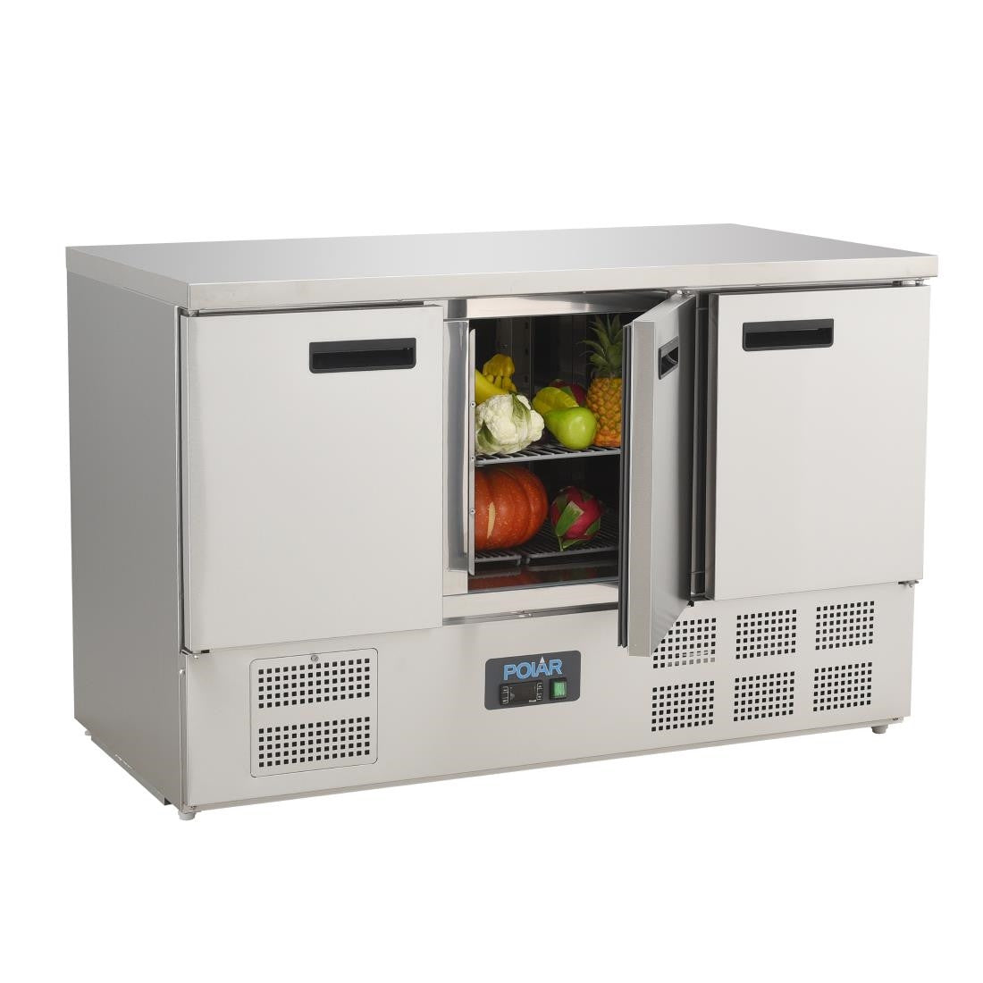 Polar G-Series Triple Door Counter Fridge 368Ltr G622