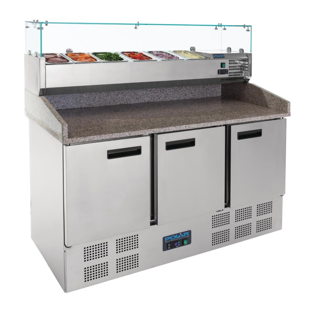 Polar G-Series Pizza Prep Counter Fridge with Topper 368Ltr CN267