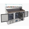 Polar G-Series Pizza Prep Counter Fridge with Topper 368Ltr CN267