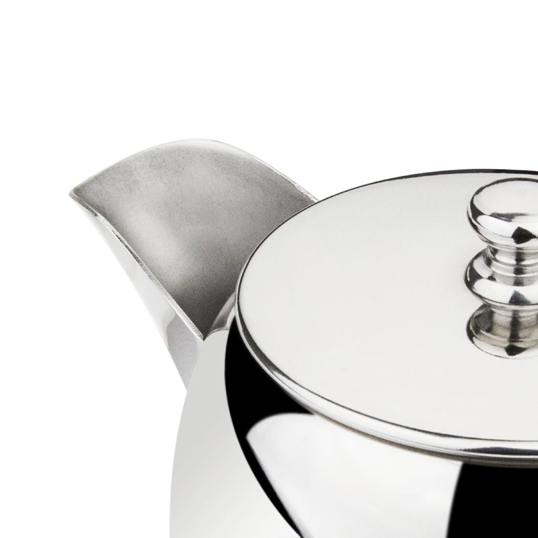 Olympia Non-Drip Stainless Steel Teapot 380ml GC949