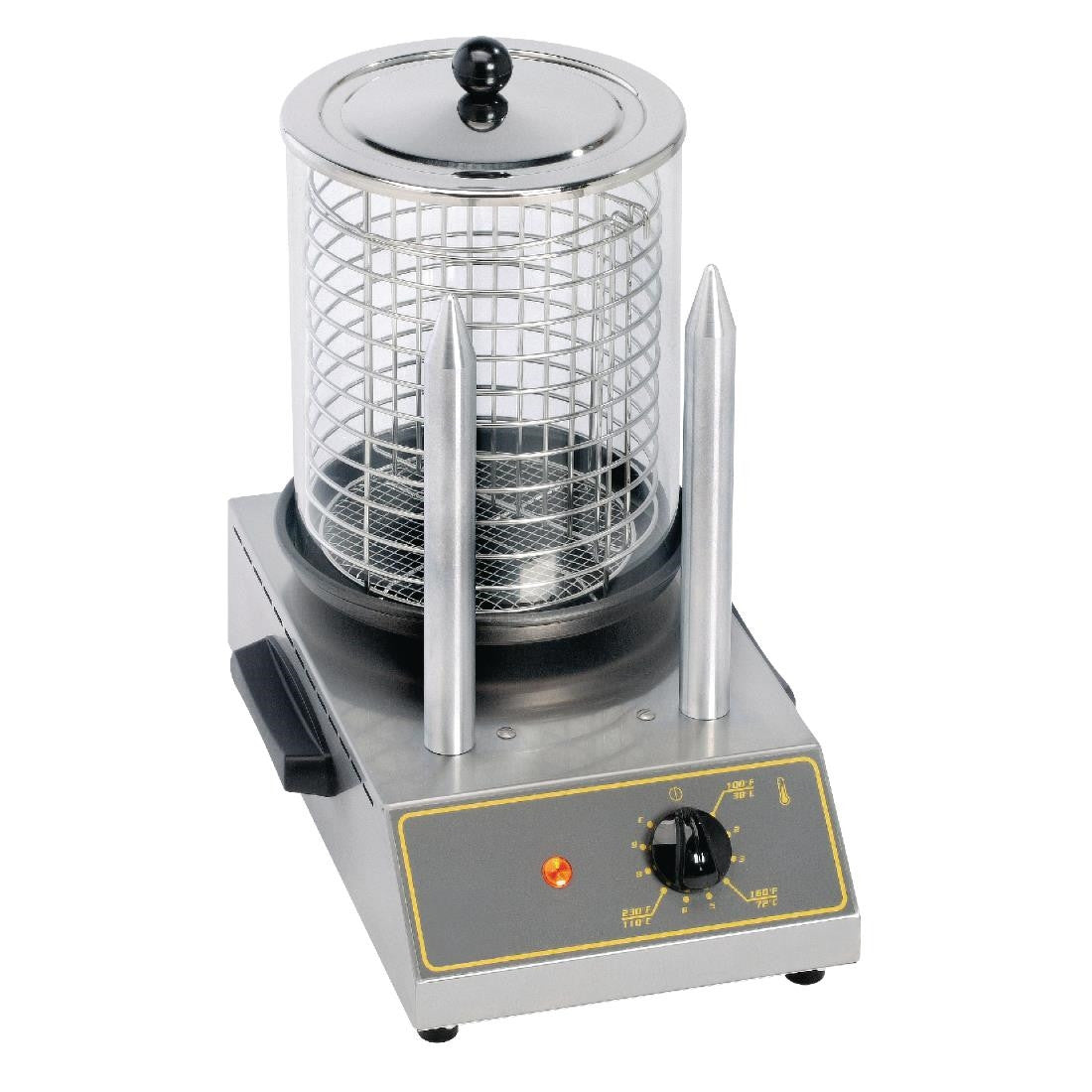 Roller Grill Hot Dog Warmer with Spikes CS 2E GD356