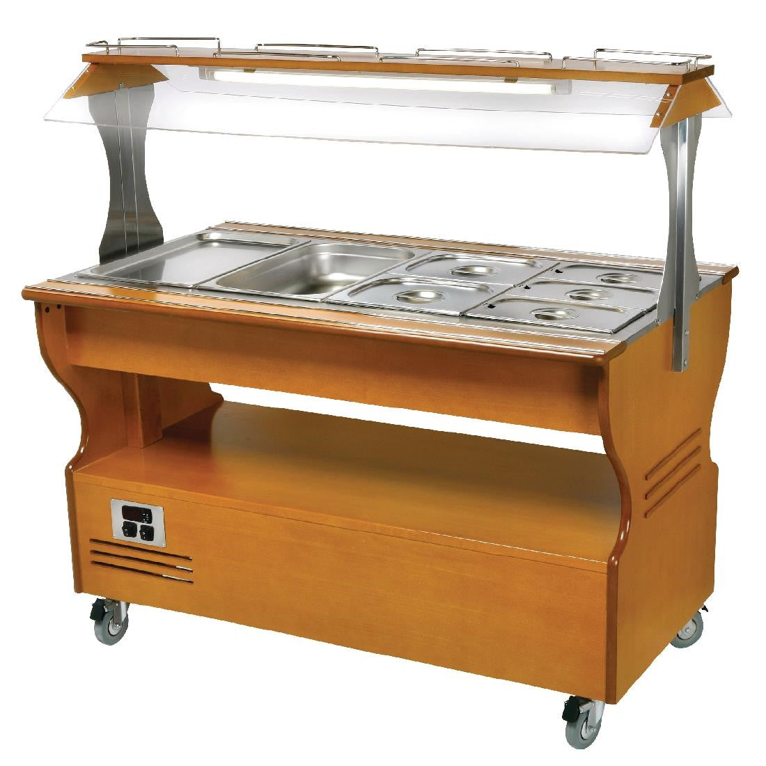 Roller Grill Chilled Salad Bar Light Wood SB40F GD373