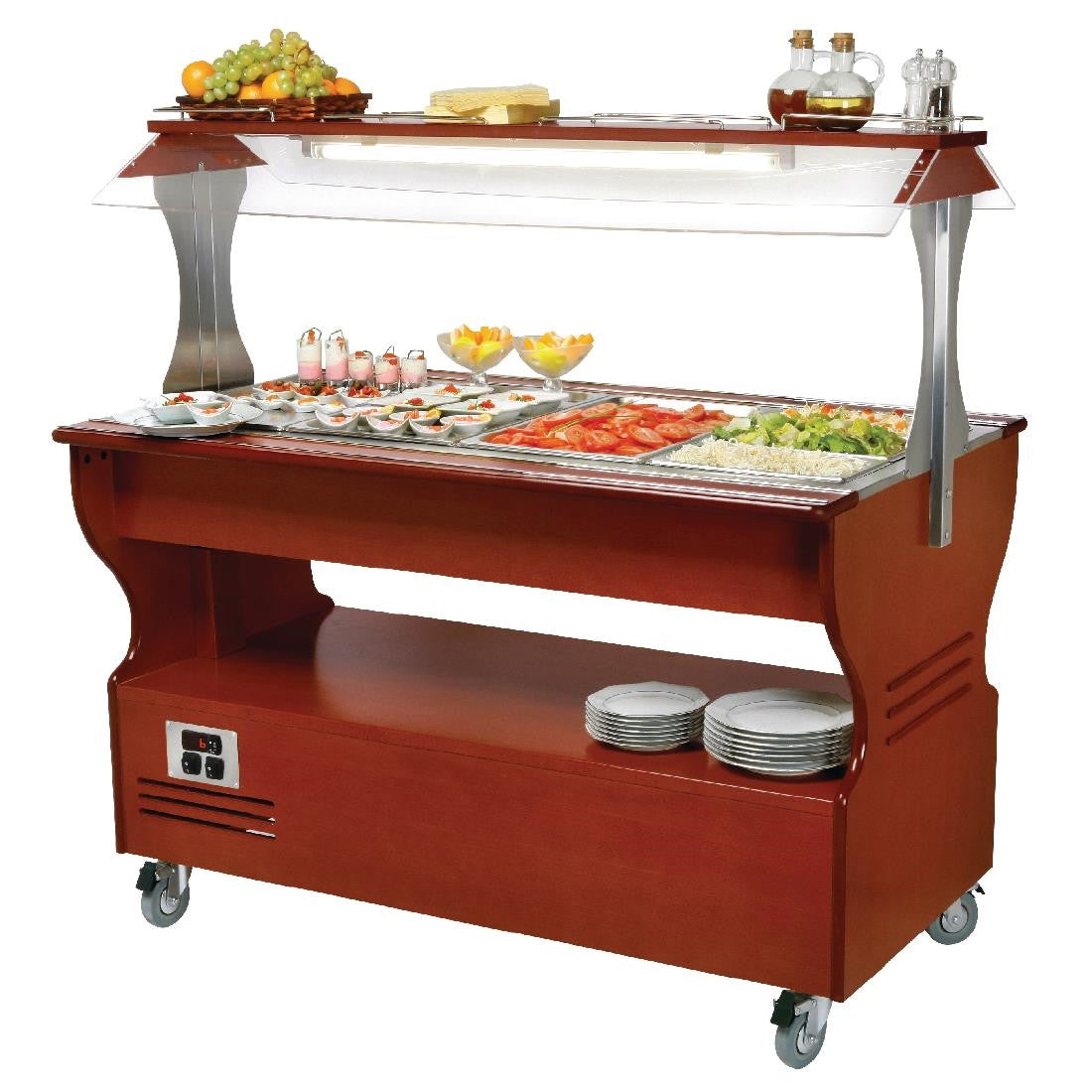 Roller Grill Chilled / Warm Salad Bar Dark SB40M GD376