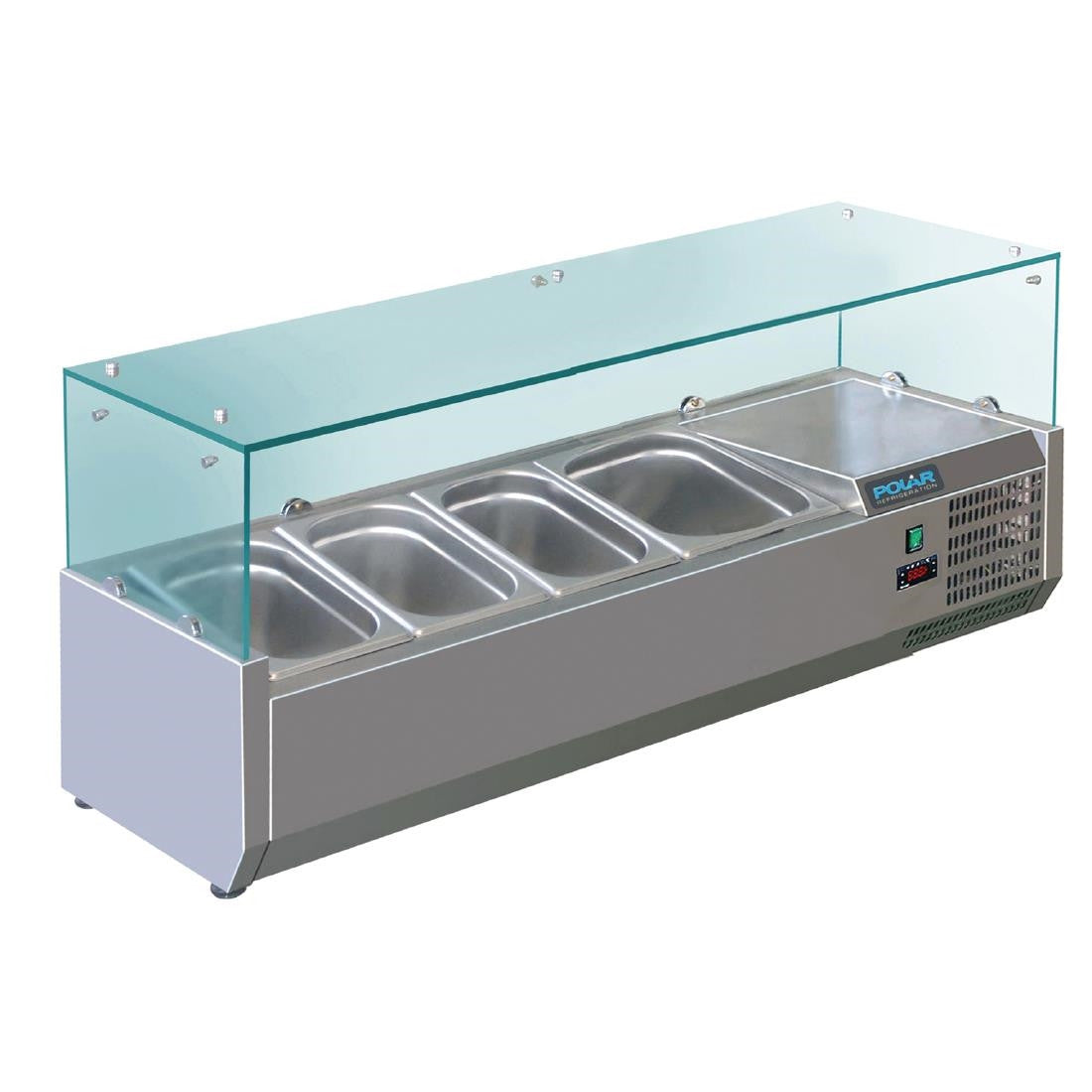 Polar G-Series Countertop Prep Fridge 3x 1/3GN & 1x 1/2GN GD875