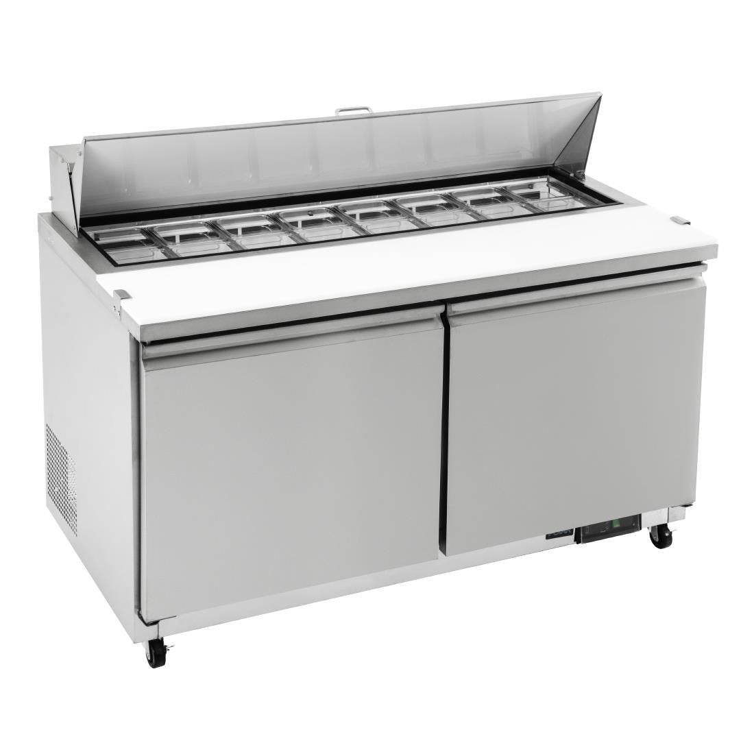 Polar U-Series Double Door Prep Counter Fridge 527Ltr GD883