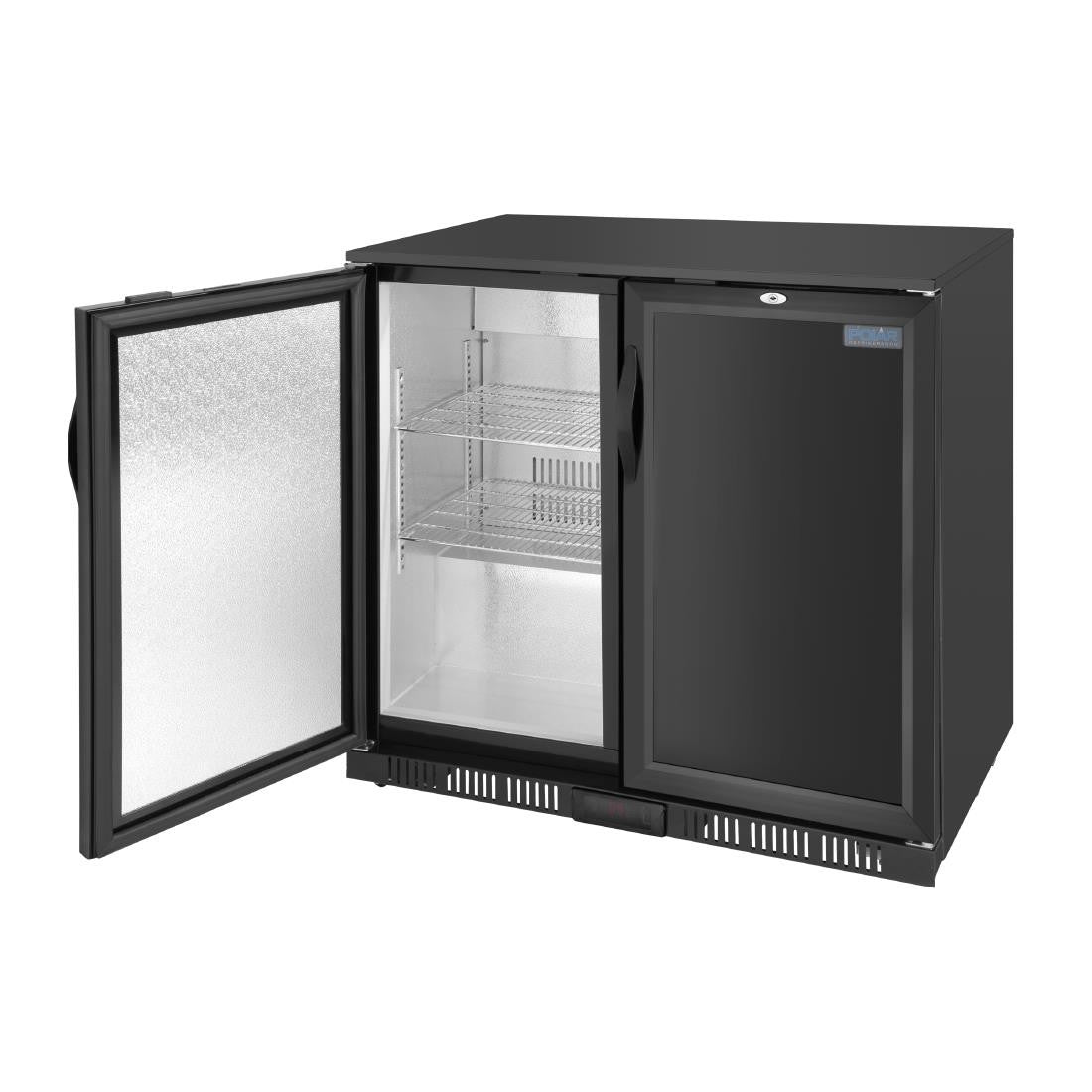 Polar G-series 850mm Double Door Back Bar Cooler Solid Door 198 Ltr GE998