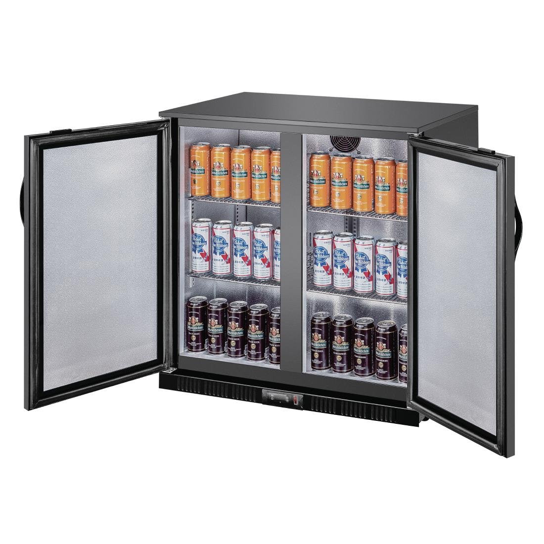 Polar G-series 850mm Double Door Back Bar Cooler Solid Door 198 Ltr GE998