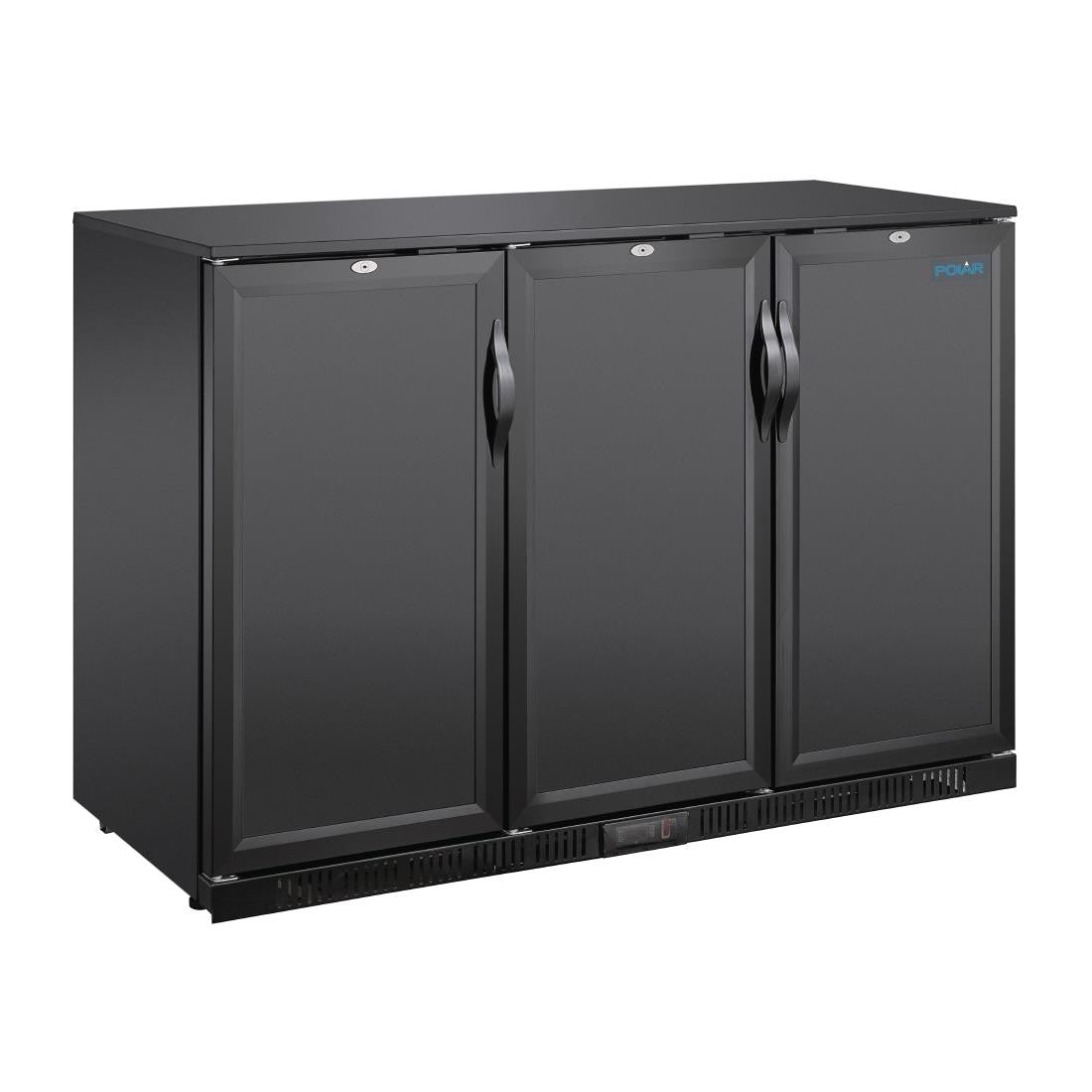 Polar G-series 850mm Triple Door Back Bar Cooler Solid Door 320 Ltr GE999