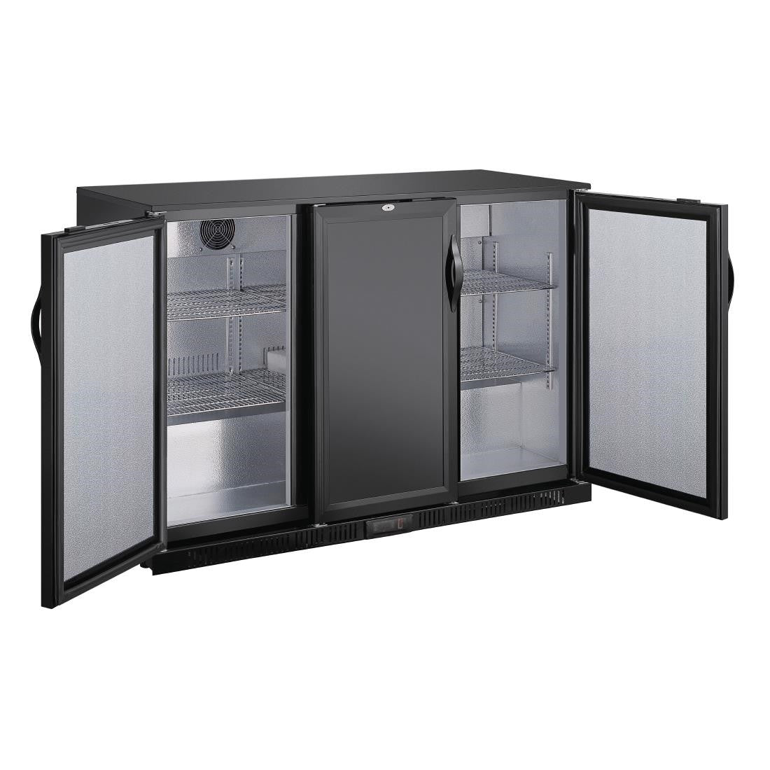 Polar G-series 850mm Triple Door Back Bar Cooler Solid Door 320 Ltr GE999