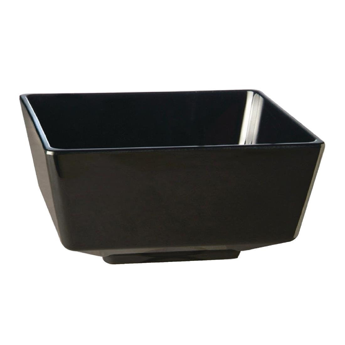 APS Float Black Square Bowl 7in GF097