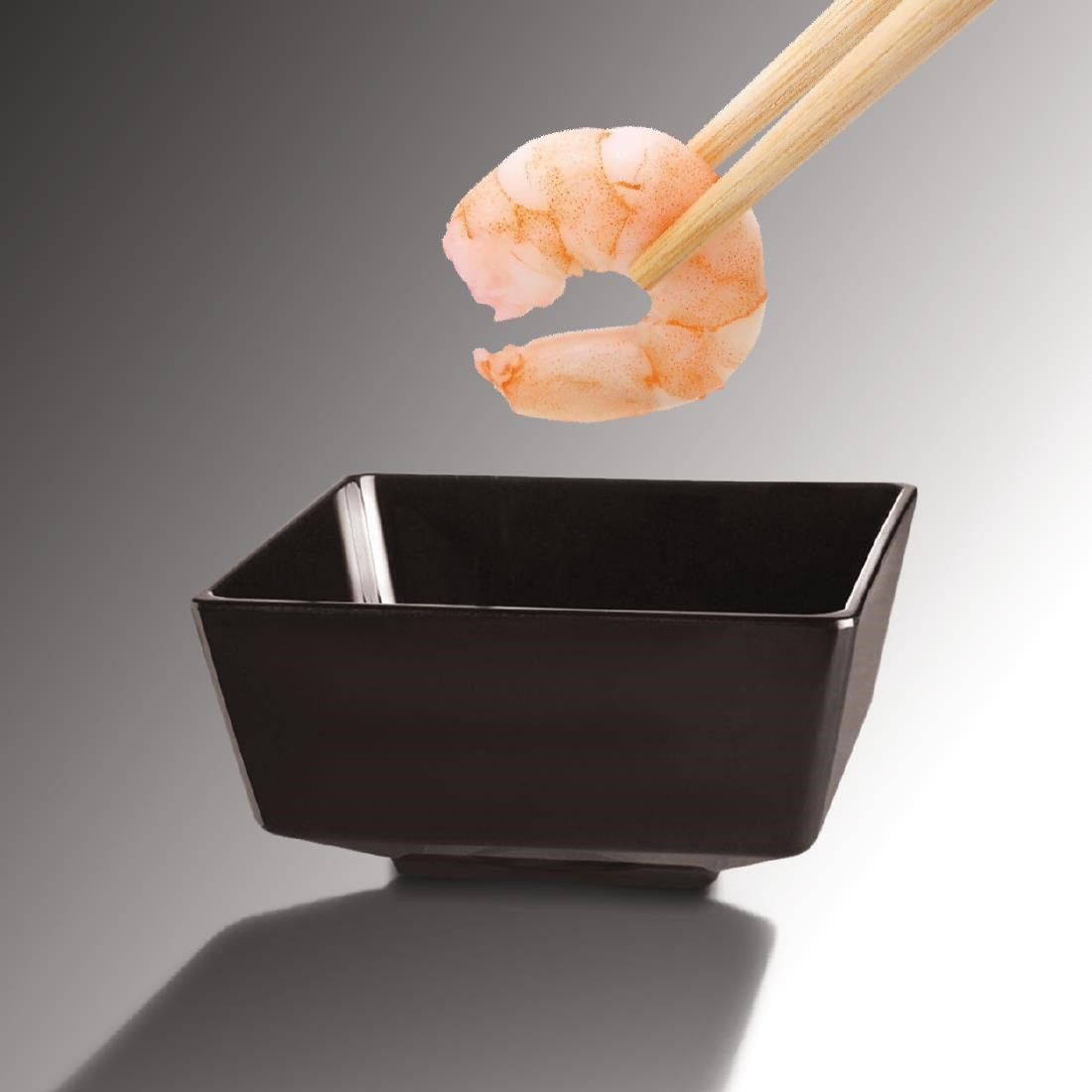 APS Float Square Dipping Bowl Black 55mm GF091