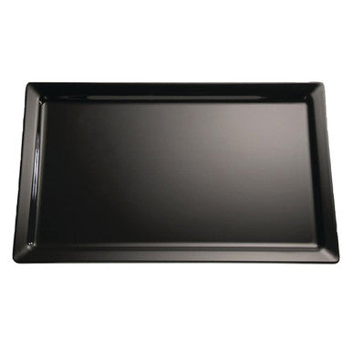 APS Pure Melamine Tray Black GN 1/3 GF125