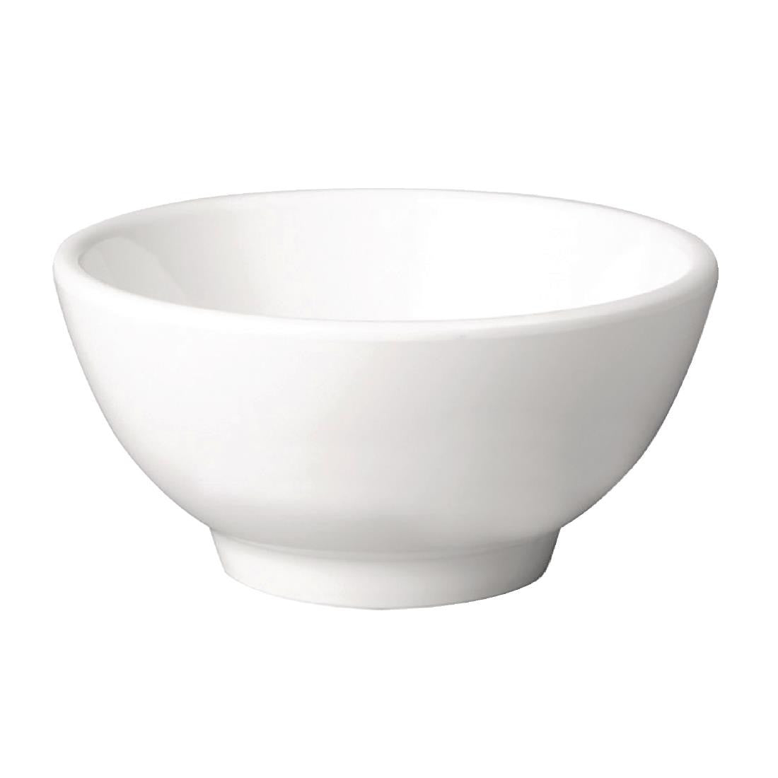 APS Pure Melamine White Round Bowl 130mm GF144