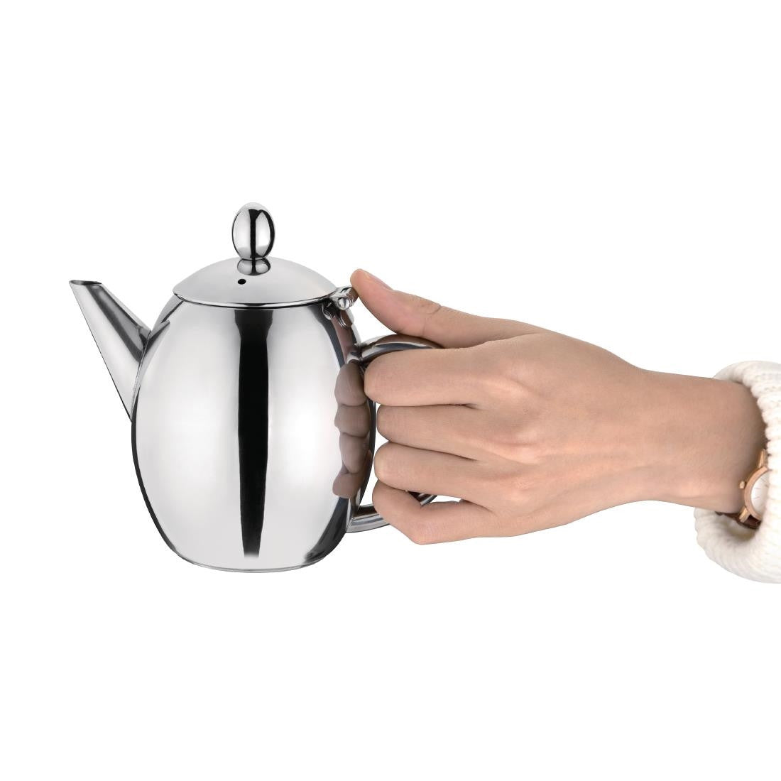 Olympia Richmond Stainless Steel Teapot 500ml GF234