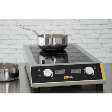 Buffalo Heavy Duty Double Induction Hob 7kW GF239