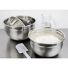 Vogue Stainless Steel Mixing Bowl with Silicone Base 8Ltr GG023
