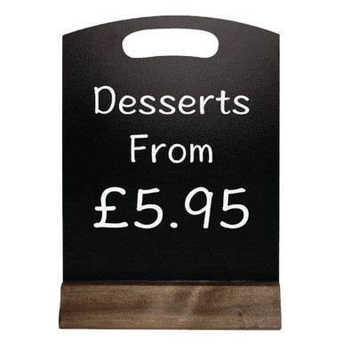 Olympia Freestanding Table Top Blackboard 225 x 150mm GG110