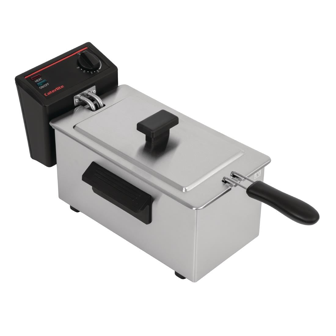 Caterlite Light Duty Single Tank Single Basket Countertop Electric Fryer 2kW GG198