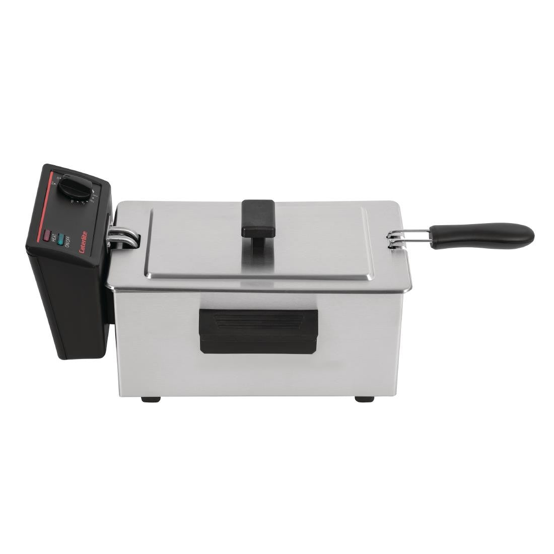 Caterlite Light Duty Single Tank Single Basket Countertop Electric Fryer 2kW GG198