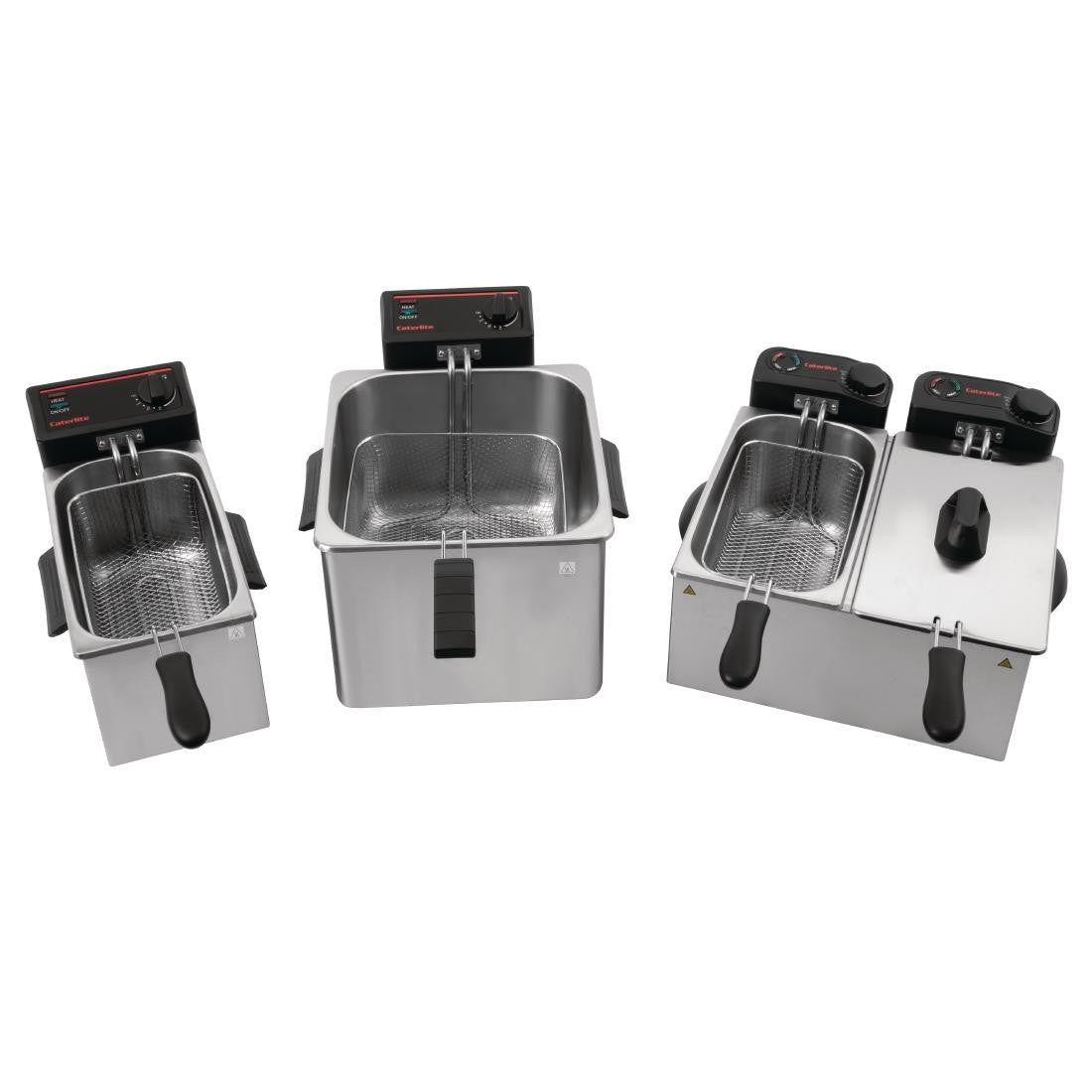 Caterlite Light Duty Single Tank Single Basket Countertop Electric Fryer 3kW CD274