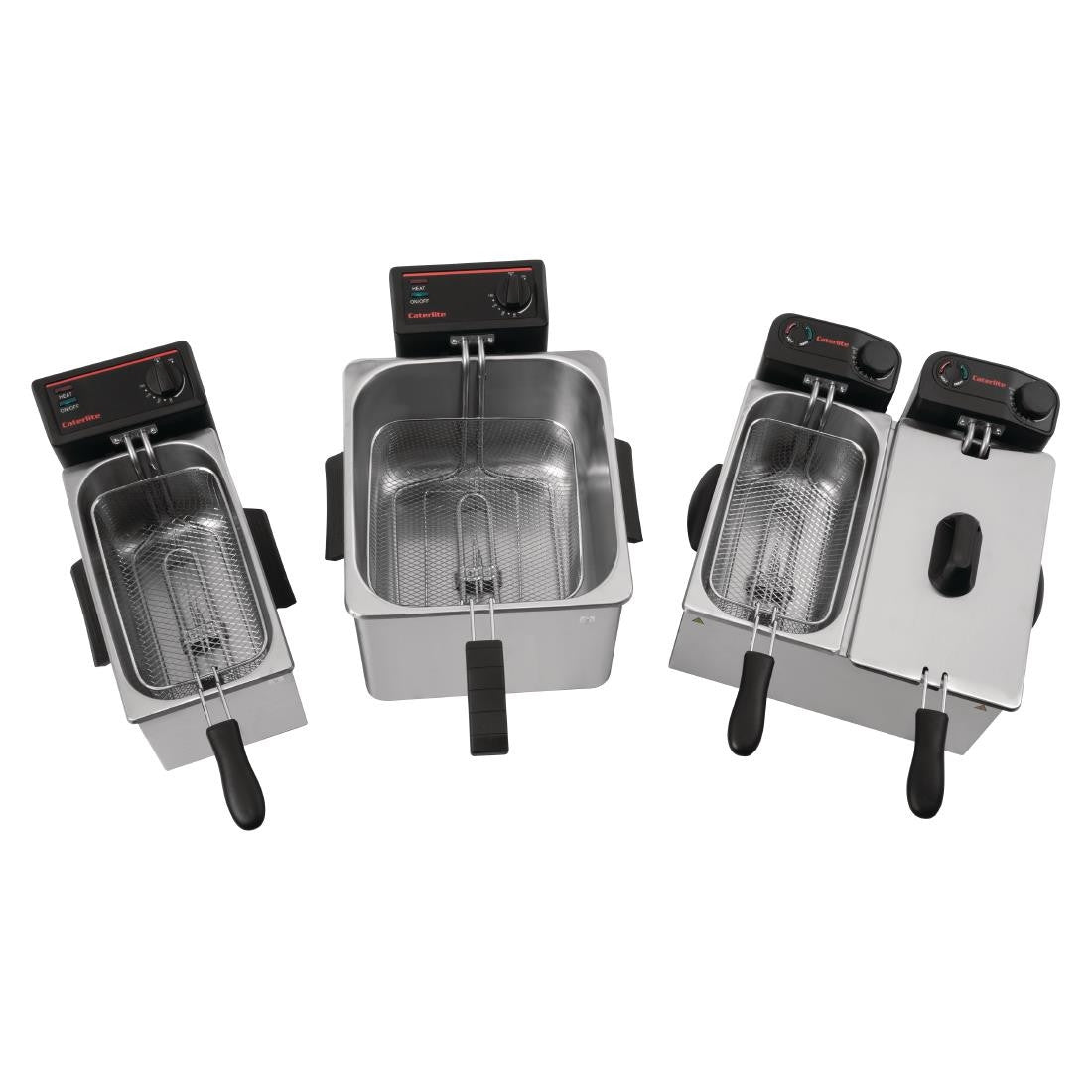 Caterlite Light Duty Single Tank Single Basket Countertop Electric Fryer 3kW CD274