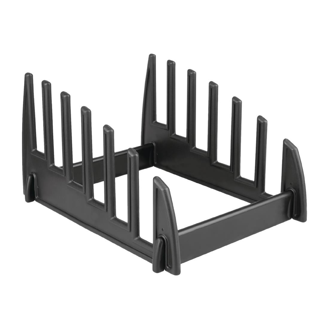 Hygiplas Black Plastic Chopping Board Rack Large GG699