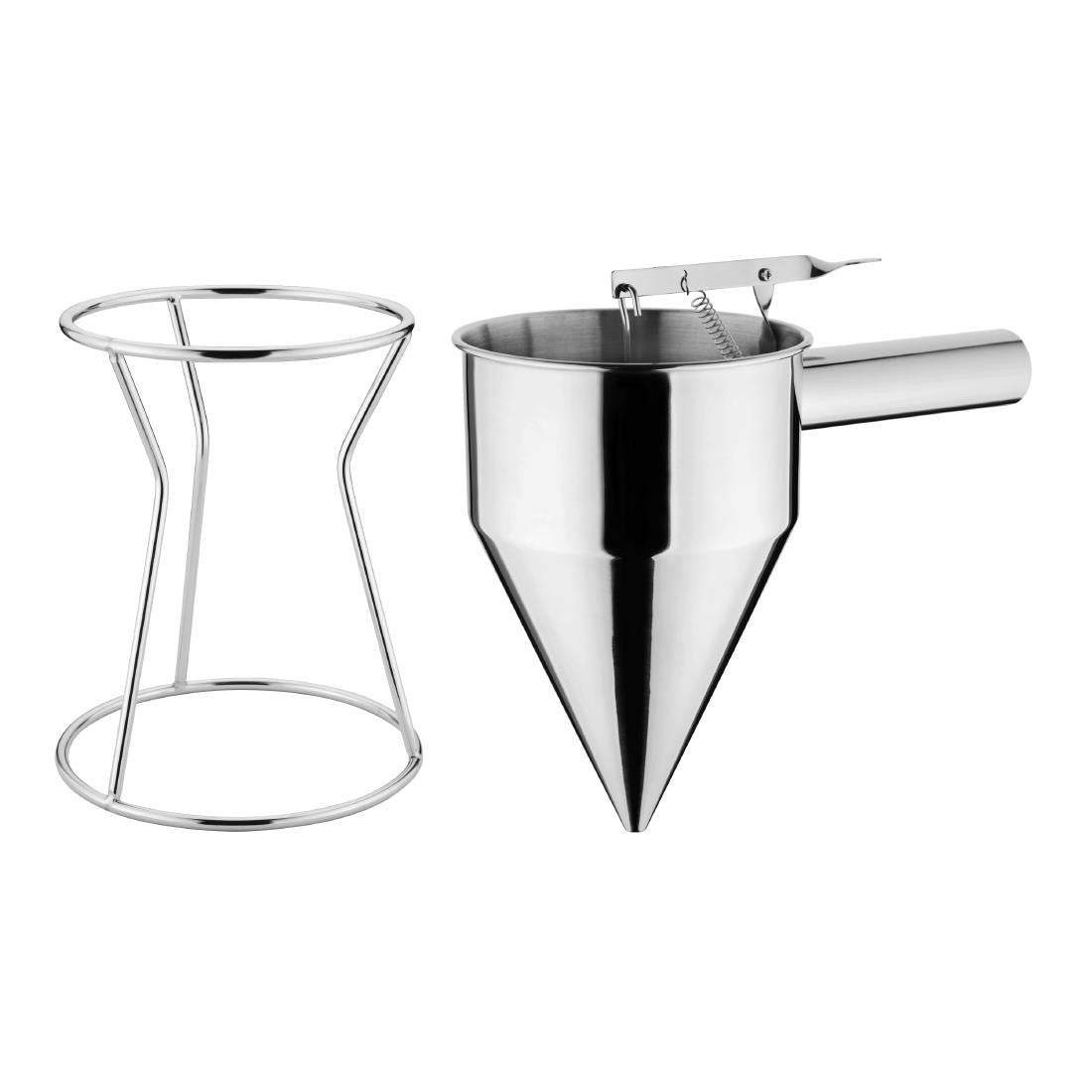 Vogue Stainless Steel Piston Funnel 1.3ltr GG759