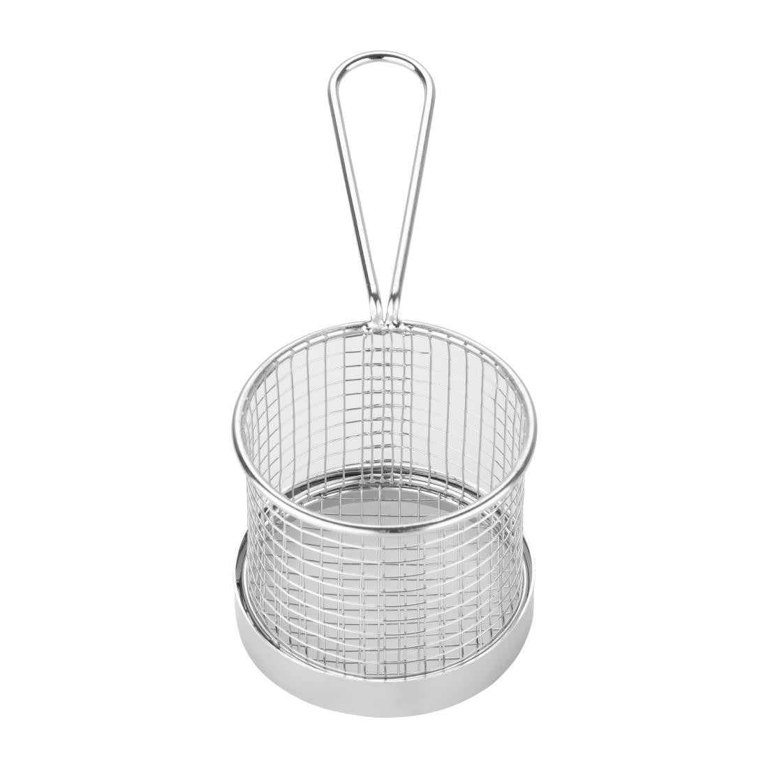Olympia Chip Basket round with Handle 95mm GG875