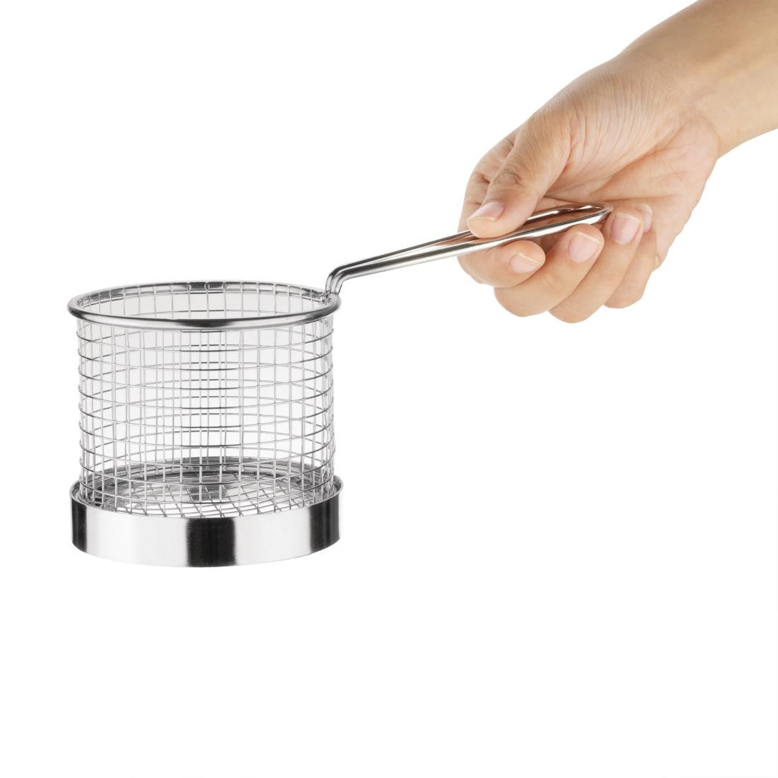 Olympia Chip Basket round with Handle 95mm GG875