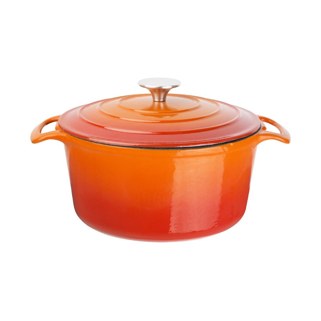 Vogue Orange Round Casserole Dish 3.2Ltr GH302