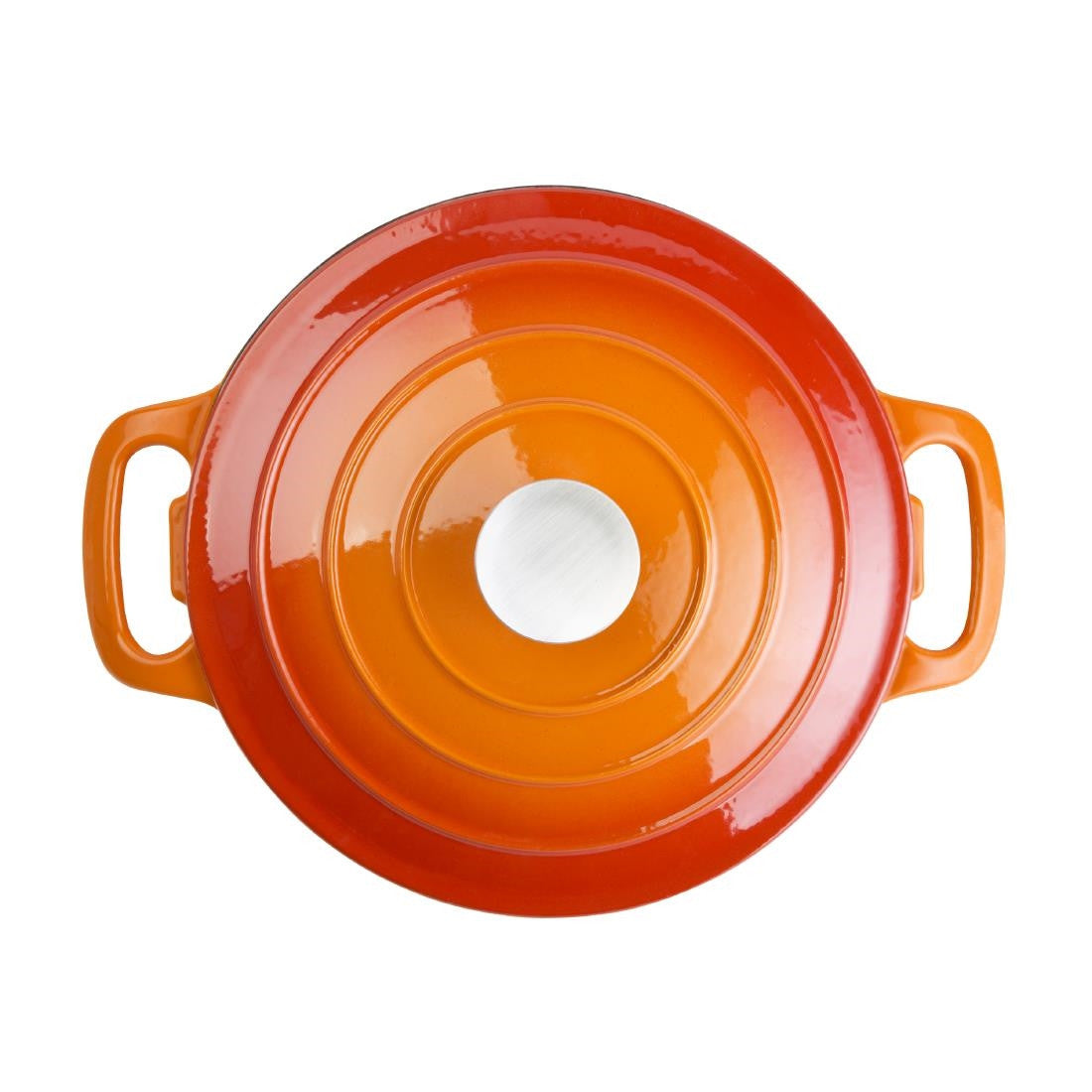 Vogue Orange Round Casserole Dish 3.2Ltr GH302