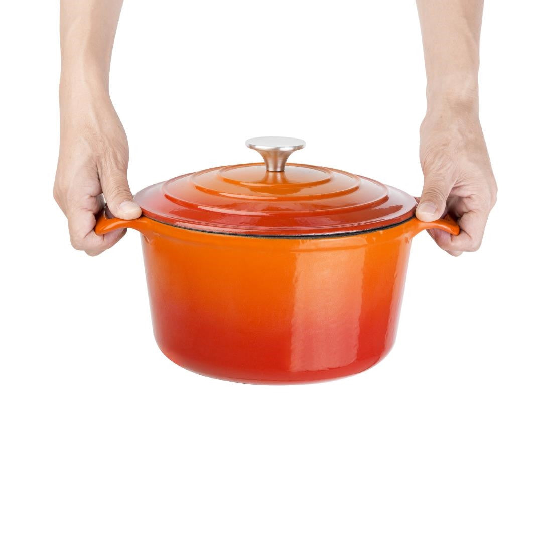 Vogue Orange Round Casserole Dish 3.2Ltr GH302