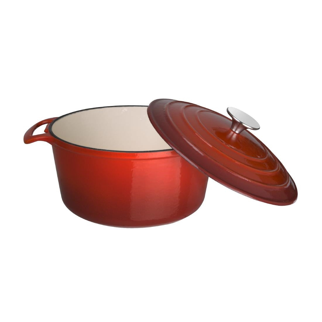 Vogue Red Round Casserole Dish 3.2Ltr GH304