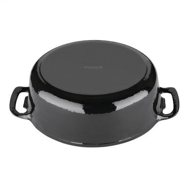 Vogue Black Oval Casserole Dish 6Ltr GH310