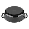 Vogue Black Oval Casserole Dish 6Ltr GH310